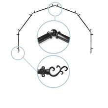 Load image into Gallery viewer, Swan 13/16" 6-Sided Bay Curtain Rod