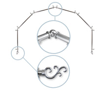 Load image into Gallery viewer, Swan 13/16" 6-Sided Bay Curtain Rod