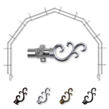 Load image into Gallery viewer, Swan 13/16" 6-Sided Double Bay Curtain Rod