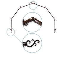 Load image into Gallery viewer, Swan 13/16" 6-Sided Bay Curtain Rod