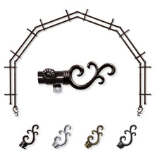 Load image into Gallery viewer, Swan 13/16" 6-Sided Double Bay Curtain Rod