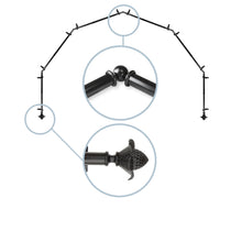 Load image into Gallery viewer, Bloom 13/16" 6-Sided Bay Curtain Rod