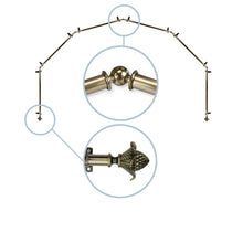 Load image into Gallery viewer, Bloom 13/16" 6-Sided Bay Curtain Rod