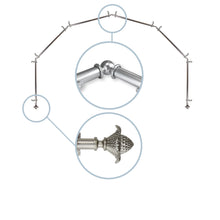 Load image into Gallery viewer, Bloom 13/16" 6-Sided Bay Curtain Rod