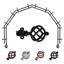 Load image into Gallery viewer, Twist 13/16" 6-Sided Double Bay Curtain Rod