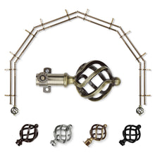Load image into Gallery viewer, Twist 13/16" 6-Sided Double Bay Curtain Rod