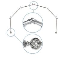 Load image into Gallery viewer, Twist 13/16" 6-Sided Bay Curtain Rod