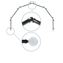 Load image into Gallery viewer, Faceted 13/16" 6-Sided Bay Curtain Rod
