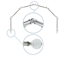 Load image into Gallery viewer, Faceted 13/16" 6-Sided Bay Curtain Rod