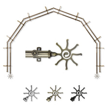 Load image into Gallery viewer, Sun 13/16" 6-Sided Double Bay Curtain Rod