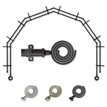 Load image into Gallery viewer, Coil 13/16" 6-Sided Double Bay Curtain Rod