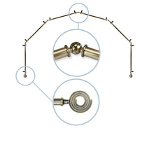 Load image into Gallery viewer, Coil 13/16" 6-Sided Bay Curtain Rod