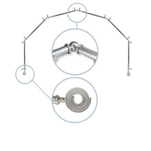 Load image into Gallery viewer, Coil 13/16" 6-Sided Bay Curtain Rod