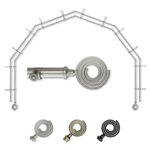 Load image into Gallery viewer, Coil 13/16" 6-Sided Double Bay Curtain Rod