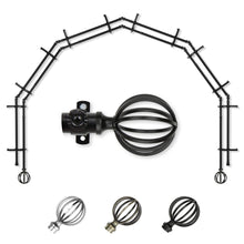 Load image into Gallery viewer, Cage 13/16" 6-Sided Double Bay Curtain Rod