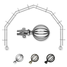 Load image into Gallery viewer, Cage 13/16" 6-Sided Double Bay Curtain Rod