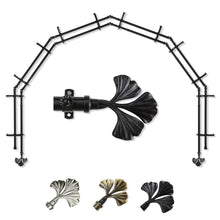 Load image into Gallery viewer, Fortune 13/16" 6-Sided Double Bay Curtain Rod