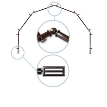 Load image into Gallery viewer, Sterling 13/16" 6-Sided Bay Curtain Rod