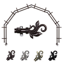 Load image into Gallery viewer, Delilah 13/16" 6-Sided Double Bay Curtain Rod