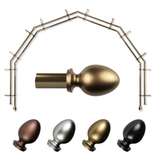 Load image into Gallery viewer, Emeka 13/16" 6-Sided Double Bay Curtain Rod