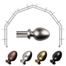 Load image into Gallery viewer, Emeka 13/16" 6-Sided Double Bay Curtain Rod