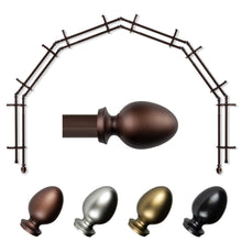 Load image into Gallery viewer, Emeka 13/16" 6-Sided Double Bay Curtain Rod