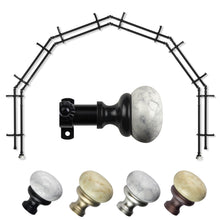 Load image into Gallery viewer, Merlyn 13/16" 6-Sided Double Bay Curtain Rod