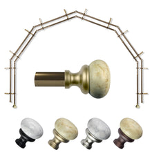 Load image into Gallery viewer, Merlyn 13/16" 6-Sided Double Bay Curtain Rod