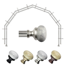 Load image into Gallery viewer, Merlyn 13/16" 6-Sided Double Bay Curtain Rod