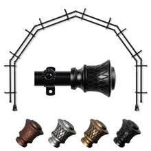 Load image into Gallery viewer, Lennart 13/16" 6-Sided Double Bay Curtain Rod