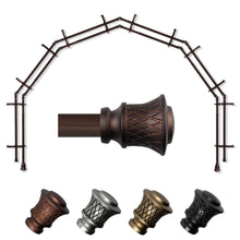 Load image into Gallery viewer, Lennart 13/16" 6-Sided Double Bay Curtain Rod