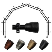 Load image into Gallery viewer, Tarzan 13/16" 6-Sided Double Bay Curtain Rod