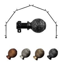 Load image into Gallery viewer, Ozana 13/16" 6-Sided Bay Curtain Rod