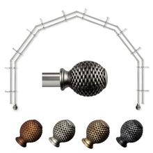 Load image into Gallery viewer, Ozana 13/16" 6-Sided Double Bay Curtain Rod