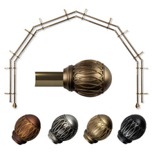 Load image into Gallery viewer, Tyoma 13/16" 6-Sided Double Bay Curtain Rod