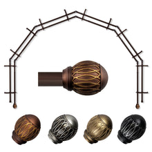 Load image into Gallery viewer, Tyoma 13/16" 6-Sided Double Bay Curtain Rod