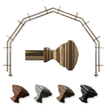 Load image into Gallery viewer, Eudora 13/16" 6-Sided Double Bay Curtain Rod