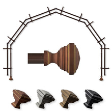 Load image into Gallery viewer, Eudora 13/16" 6-Sided Double Bay Curtain Rod