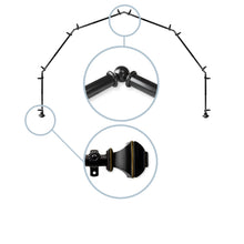 Load image into Gallery viewer, Marion 13/16" 6-Sided Bay Curtain Rod