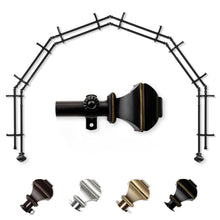 Load image into Gallery viewer, Marion 13/16" 6-Sided Double Bay Curtain Rod