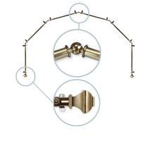 Load image into Gallery viewer, Marion 13/16" 6-Sided Bay Curtain Rod