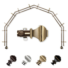 Load image into Gallery viewer, Marion 13/16" 6-Sided Double Bay Curtain Rod