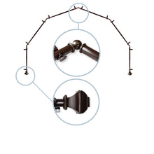 Load image into Gallery viewer, Marion 13/16" 6-Sided Bay Curtain Rod