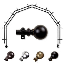 Load image into Gallery viewer, Jordana 13/16" 6-Sided Double Bay Curtain Rod