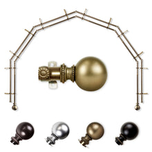 Load image into Gallery viewer, Jordana 13/16" 6-Sided Double Bay Curtain Rod