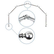 Load image into Gallery viewer, Jordana 13/16" 6-Sided Bay Curtain Rod