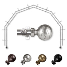 Load image into Gallery viewer, Arman 13/16" 6-Sided Double Bay Curtain Rod