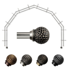 Load image into Gallery viewer, Celio 13/16" 6-Sided Double Bay Curtain Rod