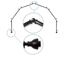 Load image into Gallery viewer, Alma 13/16" 6-Sided Bay Curtain Rod