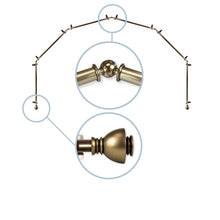 Load image into Gallery viewer, Alma 13/16" 6-Sided Bay Curtain Rod